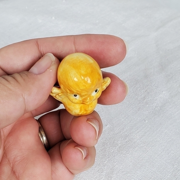 Vtg tiny bird ceramic figurine 1 1/4" - Picture 8 of 8